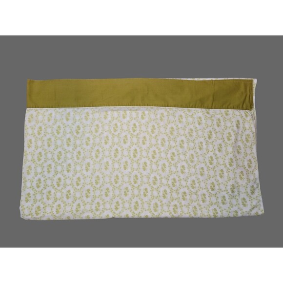 VTG Cannon Royal Family Full Double Flat Avocado Green Abstract Groovy Bed Sheet - Picture 3 of 4
